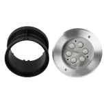 GLOBOSTAR® UNDERWATERYUNI 90417 Υποβρύχιο Χωνευτό Σποτ για Σιντριβάνια/Πισίνες LED 6W 540lm 30° DC 24V Αδιάβροχο IP68 Θερμό Λευκό 2700K Dimmable - Bridgelux SMD Chip - Ανοξείδωτο Ατσάλι SS304 - Μ15 x Π15 x Υ10cm / Q14cm - 3 Χρόνια Εγγύηση