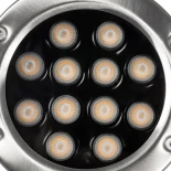 GLOBOSTAR® UNDERWATER-DENIS 90429 Υποβρύχιος Προβολέας Σποτ για Σιντριβάνια/Πισίνες LED 12W 1080lm 30° DC 24V Αδιάβροχο IP68 Θερμό Λευκό 2700K Dimmable - Ανοξείδωτο Ατσάλι 304 - Μ14.5 x Π7 x Υ17cm - 3 Χρόνια Εγγύηση