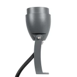 GLOBOSTAR® TREEGAL 90460 Φωτιστικό Σποτ για Φυτά - Δέντρα με Βάση Μπετού & Κορμού LED 3W 315lm 15° DC 24V Αδιάβροχο IP67 Ultra Θερμό Λευκό 2200K Dimmable - Bridgelux SMD Chip - Γκρι Ανθρακί - Μ5 x Π5 x Υ13cm - 3 Χρόνια Εγγύηση