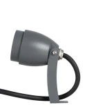 GLOBOSTAR® TREEGAL 90460 Φωτιστικό Σποτ για Φυτά - Δέντρα με Βάση Μπετού & Κορμού LED 3W 315lm 15° DC 24V Αδιάβροχο IP67 Ultra Θερμό Λευκό 2200K Dimmable - Bridgelux SMD Chip - Γκρι Ανθρακί - Μ5 x Π5 x Υ13cm - 3 Χρόνια Εγγύηση