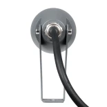 GLOBOSTAR® TREEGAL 90460 Φωτιστικό Σποτ για Φυτά - Δέντρα με Βάση Μπετού & Κορμού LED 3W 315lm 15° DC 24V Αδιάβροχο IP67 Ultra Θερμό Λευκό 2200K Dimmable - Bridgelux SMD Chip - Γκρι Ανθρακί - Μ5 x Π5 x Υ13cm - 3 Χρόνια Εγγύηση