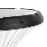 GLOBOSTAR® SQUARE 90503 Φωτιστικό Κεφαλής Post Top Πλατείας/Πάρκου/Κήπου LED 40W 1600lm 120° DC 5V με Ενσωματωμένο Φωτοβολταϊκό Panel 5V 25W & Επαναφορτιζόμενη Μπαταρία Li-ion 3.2V 30000mAh με Αισθητήρα Κίνησης-Ημέρας-Νύχτας Αδιάβροχο IP65 Θερμό Λευκό 270
