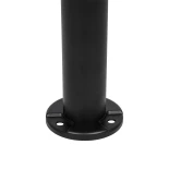 GLOBOSTAR® VEGGIE 90522 Φωτιστικό Κολωνάκι Κήπου LED 10W 500lm 120° με Ενσωματωμένο Φωτοβολταϊκό Panel 6V 2W & Επαναφορτιζόμενη Μπαταρία Li-ion 3.2V 6000mAh με Αισθητήρα Ημέρας-Νύχτας Αδιάβροχο IP65 Ψυχρό Λευκό 6000K - Sanan SMD Chip - Μαύρο - Μ26 x Π26 x