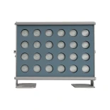 GLOBOSTAR® FLOODHENO 999-0264 Προβολέας Σποτ Wall Washer LED 36W 2880lm 30° DC 24V Αδιάβροχο IP65 Πολύχρωμο RGB Dimmable DMX512 - Bridgelux SMD Chip - Γκρι - Μ22 x Π11 x Υ16.5cm - 3 Χρόνια Εγγύηση