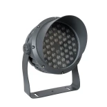 GLOBOSTAR® FLOODIMO 90743 Προβολέας Σποτ Wall Washer με Αντιθαμβωτική Γρίλια LED 54W 4860lm 10° AC 220-240V Αδιάβροχο IP67 Θερμό Λευκό 2700K - Bridgelux SMD Chip - Γκρι Ανθρακί - Μ26 x Π28 x Υ35cm - 3 Χρόνια Εγγύηση