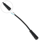 GLOBOSTAR® CONNECTOR 999-0265 2 Pin Σύνδεσμος Τροφοδοσίας για Wall Washers & Προβολείς με Είσοδο 2 x 0.25mm2 & Έξοδο 1 x Αρσενικό Βύσμα Αδιάβροχο IP65 - Μαύρο - Μ00 x Π00 x Υ00cm