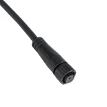 GLOBOSTAR® CONNECTOR 999-0265 2 Pin Σύνδεσμος Τροφοδοσίας για Wall Washers & Προβολείς με Είσοδο 2 x 0.25mm2 & Έξοδο 1 x Αρσενικό Βύσμα Αδιάβροχο IP65 - Μαύρο - Μ00 x Π00 x Υ00cm