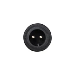 GLOBOSTAR® CONNECTOR 999-0266 2 Pin Σύνδεσμος Τροφοδοσίας για Wall Washers & Προβολείς με Είσοδο 2 x 0.25mm2 & Έξοδο 1 x Θηλυκό Βύσμα Αδιάβροχο IP65 - Μαύρο - Μ00 x Π00 x Υ00cm