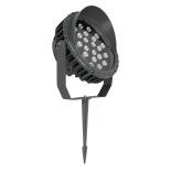GLOBOSTAR® TREEVINA 999-0268 Φωτιστικό Σποτ με Αντιθαμβωτική Γρίλια για Φυτά - Δέντρα με Βάση Κήπου / Καρφωτό LED 24W 2040lm 10° DC 24V Αδιάβροχο IP65 Ultra Θερμό Λευκό 2200K Dimmable - Bridgelux SMD Chip - Γκρι Ανθρακί - Μ24.5 x Π14 x Υ27cm - 3 Χρόνια Εγ