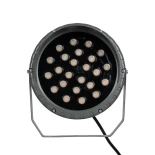 GLOBOSTAR® TREEVINA 999-0268 Φωτιστικό Σποτ με Αντιθαμβωτική Γρίλια για Φυτά - Δέντρα με Βάση Κήπου / Καρφωτό LED 24W 2040lm 10° DC 24V Αδιάβροχο IP65 Ultra Θερμό Λευκό 2200K Dimmable - Bridgelux SMD Chip - Γκρι Ανθρακί - Μ24.5 x Π14 x Υ27cm - 3 Χρόνια Εγ