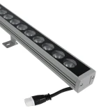 GLOBOSTAR® WASHERPANDA 999-0272 Μπάρα Φωτισμού Wall Washer LED 36W 3960lm 15° DC 24V Αδιάβροχο IP67 Θερμό Λευκό 2700K Dimmable - Bridgelux SMD Chip - Γκρι Ανθρακί - Μ100 x Π4 x Υ3cm - 3 Χρόνια Εγγύηση