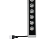 GLOBOSTAR® WASHERPANDA 999-0273 Μπάρα Φωτισμού Wall Washer LED 36W 4140lm 15° DC 24V Αδιάβροχο IP67 Φυσικό Λευκό 4500K Dimmable - Bridgelux SMD Chip - Γκρι Ανθρακί - Μ100 x Π4 x Υ3cm - 3 Χρόνια Εγγύηση