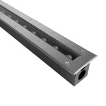 GLOBOSTAR® UNDERGROUND-REMVI 90194-Y Χωνευτή Μπάρα Φωτισμού Wall Washer LED 18W 1890lm 10° DC 24V Αδιάβροχο IP68 Ultra Θερμό Λευκό 2200K Dimmable - Bridgelux SMD Chip - Ανοξείδωτο Ατσάλι SS316 - Μ100 x Π9 x Υ7.2cm / Q98.2 x 7.6cm - 3 Χρόνια Εγγύηση