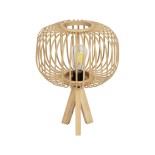 GLOBOSTAR® CHORD 01990 Boho Επιτραπέζιο Φωτιστικό Πορτατίφ με Ντουί 1 x E27 AC 220-240V IP20 - Μπεζ - Μ31 x Π31 x Υ43cm