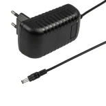 GLOBOSTAR® VOLTIX GLB-107-0002 Τροφοδοτικό/Μετασχηματιστής Class II SELV 24W 2A AC 220-240V σε DC 12V IP20 - Μαύρο Ματ - Μ8 x Π4.2 x Υ2.8cm - 3 Χρόνια Εγγύηση