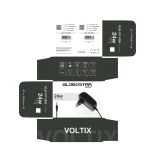 GLOBOSTAR® VOLTIX GLB-107-0006 Τροφοδοτικό/Μετασχηματιστής Class II SELV 24W 1A AC 220-240V σε DC 24V IP20 - Μαύρο Ματ - Μ8 x Π4.2 x Υ2.8cm - 3 Χρόνια Εγγύηση