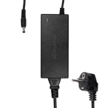 GLOBOSTAR® VOLTIX GLB-107-0007 Τροφοδοτικό/Μετασχηματιστής Class II SELV 60W 2.5A AC 220-240V σε DC 24V IP20 - Μαύρο Ματ - Μ11.5 x Π5 x Υ3.2cm - 3 Χρόνια Εγγύηση