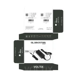 GLOBOSTAR® VOLTIX GLB-107-0008 Τροφοδοτικό/Μετασχηματιστής Class II SELV 120W 4.75A AC 220-240V σε DC 24V IP20 - Μαύρο Ματ - Μ14.2 x Π6.5 x Υ3.7cm - 3 Χρόνια Εγγύηση