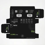 kelvo® ILUMA KLV-107-0006 Slim Τροφοδοτικό/Μετασχηματιστής Class I PELV 60W 5A AC 220-240V σε DC 12V IP20 - Γκρι Ανθρακί Ματ - Μ13.3 x Π4.8 x Υ2.8cm - 5 Χρόνια Εγγύηση