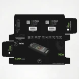 kelvo® ILUMA KLV-107-0010 Slim Τροφοδοτικό/Μετασχηματιστής Class I PELV 300W 25A AC 220-240V σε DC 12V IP20 - Γκρι Ανθρακί Ματ - Μ19.6 x Π5.9 x Υ2.8cm - 5 Χρόνια Εγγύηση