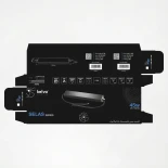 kelvo® SELAS KLV-107-0021 Τροφοδοτικό/Μετασχηματιστής Class II SELV 45W 3.75A AC 220-240V σε DC 12V Αδιάβροχο IP67 - Γκρι Ανθρακί Ματ - Μ22 x Π3 x Υ2cm - 5 Χρόνια Εγγύηση