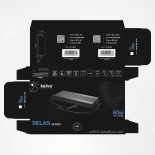 kelvo® SELAS KLV-107-0022 Τροφοδοτικό/Μετασχηματιστής Class I PELV 60W 5A AC 220-240V σε DC 12V Αδιάβροχο IP67 - Γκρι Ανθρακί Ματ - Μ15.8 x Π4.3 x Υ2.3cm - 5 Χρόνια Εγγύηση