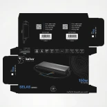 kelvo® SELAS KLV-107-0034 Τροφοδοτικό/Μετασχηματιστής Class I PELV 150W 6.25A AC 220-240V σε DC 24V Αδιάβροχο IP67 - Γκρι Ανθρακί Ματ - Μ18.9 x Π6.5 x Υ2.2cm - 5 Χρόνια Εγγύηση