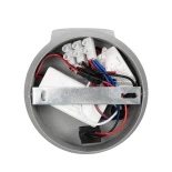 GLOBOSTAR® REGENCY 61375 Μοντέρνο Φωτιστικό Τοίχου - Απλίκα Ξενοδοχείου Reading Light με Φορτιστή USB 3A LED 8W 920lm 120° AC 220-240V IP20 Φυσικό Λευκό 4500K - Bridgelux SMD Chip & TÜV SÜD Driver - Γκρι Ανθρακί Ματ - Μ12 x Π12 x Υ13cm - 3 Χρόνια Εγγύηση