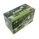 GLOBOSTAR® SFERA 71472 Διακοσμητικό Φωτιστικό Κήπου LED 1W 50lm 240° DC 5V με Φωτοβολταϊκό Panel 5V 0.1W & Επαναφορτιζόμενη Μπαταρία Li-ion 3.2V 300mAh Αδιάβροχο IP65 Ψυχρό Λευκό 6000K - Μ10 x Π10 x Υ33cm - 2 Χρόνια Εγγύηση - Σετ 2 Τεμαχίων