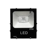 GLOBOSTAR® RGBFLOOD 75602 Προβολέας με IR Ασύρματο Χειριστήριο LED 50W 3250lm 120° AC 220-240V Αδιάβροχο IP66 Πολύχρωμο RGB Dimmable - Μαύρο Ματ - Μ28.5 x Π23.5 x Υ10cm - 2 Χρόνια Εγγύηση