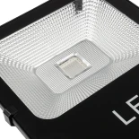GLOBOSTAR® RGBFLOOD 75602 Προβολέας με IR Ασύρματο Χειριστήριο LED 50W 3250lm 120° AC 220-240V Αδιάβροχο IP66 Πολύχρωμο RGB Dimmable - Μαύρο Ματ - Μ28.5 x Π23.5 x Υ10cm - 2 Χρόνια Εγγύηση