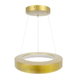GLOBOSTAR® SALEM 61243 Μοντέρνο Κρεμαστό Φωτιστικό Οροφής LED 75W 8625lm 120° AC 220-240V IP20 Ρυθμιζόμενο Λευκό CCT με Χειριστήριο από 2700K έως 6000K Dimmable - Lumileds SMD Chip - Χρυσό - Μ45 x Π45 x Υ6cm - 3 Χρόνια Εγγύηση