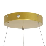 GLOBOSTAR® SALEM 61243 Μοντέρνο Κρεμαστό Φωτιστικό Οροφής LED 75W 8625lm 120° AC 220-240V IP20 Ρυθμιζόμενο Λευκό CCT με Χειριστήριο από 2700K έως 6000K Dimmable - Lumileds SMD Chip - Χρυσό - Μ45 x Π45 x Υ6cm - 3 Χρόνια Εγγύηση