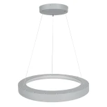 GLOBOSTAR® SALEM 61246 Μοντέρνο Κρεμαστό Φωτιστικό Οροφής LED 105W 12075lm 120° AC 220-240V IP20 Ρυθμιζόμενο Λευκό CCT με Χειριστήριο από 2700K έως 6000K Dimmable - Lumileds SMD Chip - Γκρι - Μ60 x Π60 x Υ6cm - 3 Χρόνια Εγγύηση