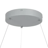 GLOBOSTAR® SALEM 61246 Μοντέρνο Κρεμαστό Φωτιστικό Οροφής LED 105W 12075lm 120° AC 220-240V IP20 Ρυθμιζόμενο Λευκό CCT με Χειριστήριο από 2700K έως 6000K Dimmable - Lumileds SMD Chip - Γκρι - Μ60 x Π60 x Υ6cm - 3 Χρόνια Εγγύηση