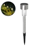GLOBOSTAR® SOLARDECOR 71521 Διακοσμητικό Φωτιστικό Κήπου LED 1W 40lm 180° DC 5V με Φωτοβολταϊκό Panel 5V 0.1W & Επαναφορτιζόμενη Μπαταρία Li-ion 3.2V 600mAh Αδιάβροχο IP65 Θερμό Λευκό 2700K - Μ4.7 x Π4.7 x Υ29.5cm - 2 Χρόνια Εγγύηση