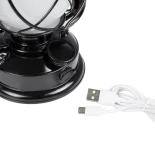 GLOBOSTAR® FIREWATCH 76546 Διακοσμητικό Φαναράκι LED 10W 500lm 360° Επαναφορτιζόμενο DC 5V με Μπαταρίες 2x18650 IP20 Ultra Θερμό Λευκό 1800K - Μ15 x Π11.5 x Υ23.5cm - 2 Χρόνια Εγγύηση