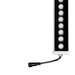 GLOBOSTAR® WASHERMOZA 999-0267 Μπάρα Φωτισμού Wall Washer LED 72W 6120lm 10-30° DC 24V Αδιάβροχο IP66 Πολύχρωμο RGB Dimmable - Bridgelux SMD Chip - Γκρι Ανθρακί - Μ100 x Π5 x Υ4cm - 3 Χρόνια Εγγύηση