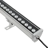 GLOBOSTAR® WASHERMOZA 999-0267 Μπάρα Φωτισμού Wall Washer LED 72W 6120lm 10-30° DC 24V Αδιάβροχο IP66 Πολύχρωμο RGB Dimmable - Bridgelux SMD Chip - Γκρι Ανθρακί - Μ100 x Π5 x Υ4cm - 3 Χρόνια Εγγύηση