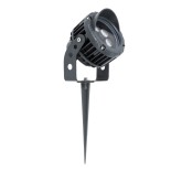 GLOBOSTAR® TREEVINA 90357 Φωτιστικό Σποτ με Αντιθαμβωτική Γρίλια για Φυτά - Δέντρα με Βάση Κήπου / Καρφωτό LED 6W 660lm 10° DC 24V Αδιάβροχο IP65 Θερμό Λευκό 2700K Dimmable - Bridgelux SMD Chip - Γκρι Ανθρακί - Μ13 x Π9.5 x Υ9.5cm - 3 Χρόνια Εγγύηση