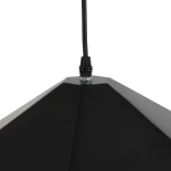 GLOBOSTAR® HEXAGON 01195 Μοντέρνο Κρεμαστό Φωτιστικό Οροφής με Ντουί 1 x E27 AC 220-240V IP20 - Μαύρο & Χρυσό - Μ46 x Π46 x Υ25cm