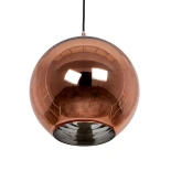 GLOBOSTAR® INFINITA 01310 Μοντέρνο Κρεμαστό Φωτιστικό Οροφής με Ντουί 1 x E27 AC 220-240V IP20 - Χάλκινο - Μ30 x Π30 x Υ27cm