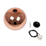 GLOBOSTAR® INFINITA 01310 Μοντέρνο Κρεμαστό Φωτιστικό Οροφής με Ντουί 1 x E27 AC 220-240V IP20 - Χάλκινο - Μ30 x Π30 x Υ27cm
