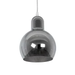 GLOBOSTAR® BOSSANOVA 01313 Μοντέρνο Κρεμαστό Φωτιστικό Οροφής με Ντουί 1 x E27 AC 220-240V IP20 - Γκρι - Μ18 x Π18 x Υ23cm