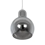 GLOBOSTAR® BOSSANOVA 01313 Μοντέρνο Κρεμαστό Φωτιστικό Οροφής με Ντουί 1 x E27 AC 220-240V IP20 - Γκρι - Μ18 x Π18 x Υ23cm