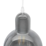 GLOBOSTAR® BOSSANOVA 01313 Μοντέρνο Κρεμαστό Φωτιστικό Οροφής με Ντουί 1 x E27 AC 220-240V IP20 - Γκρι - Μ18 x Π18 x Υ23cm