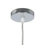 GLOBOSTAR® BOSSANOVA 01313 Μοντέρνο Κρεμαστό Φωτιστικό Οροφής με Ντουί 1 x E27 AC 220-240V IP20 - Γκρι - Μ18 x Π18 x Υ23cm