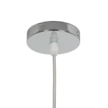 GLOBOSTAR® LUCREZIA 01314 Μοντέρνο Κρεμαστό Φωτιστικό Οροφής με Ντουί 1 x E27 AC 220-240V IP20 - Διάφανο - Μ18 x Π18 x Υ23cm