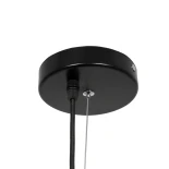 GLOBOSTAR® MEDEA 01344 Μοντέρνο Κρεμαστό Φωτιστικό Οροφής με Ντουί 1 x E27 AC 220-240V IP20 - Μαύρο & Χρυσό - Μ60 x Π60 x Υ30cm