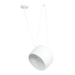 GLOBOSTAR® JASPER 01374 Μοντέρνο Κρεμαστό Φωτιστικό Οροφής με Ντουί 1 x E27 AC 220-240V IP20 - Λευκό - Μ25 x Π25 x Υ22cm